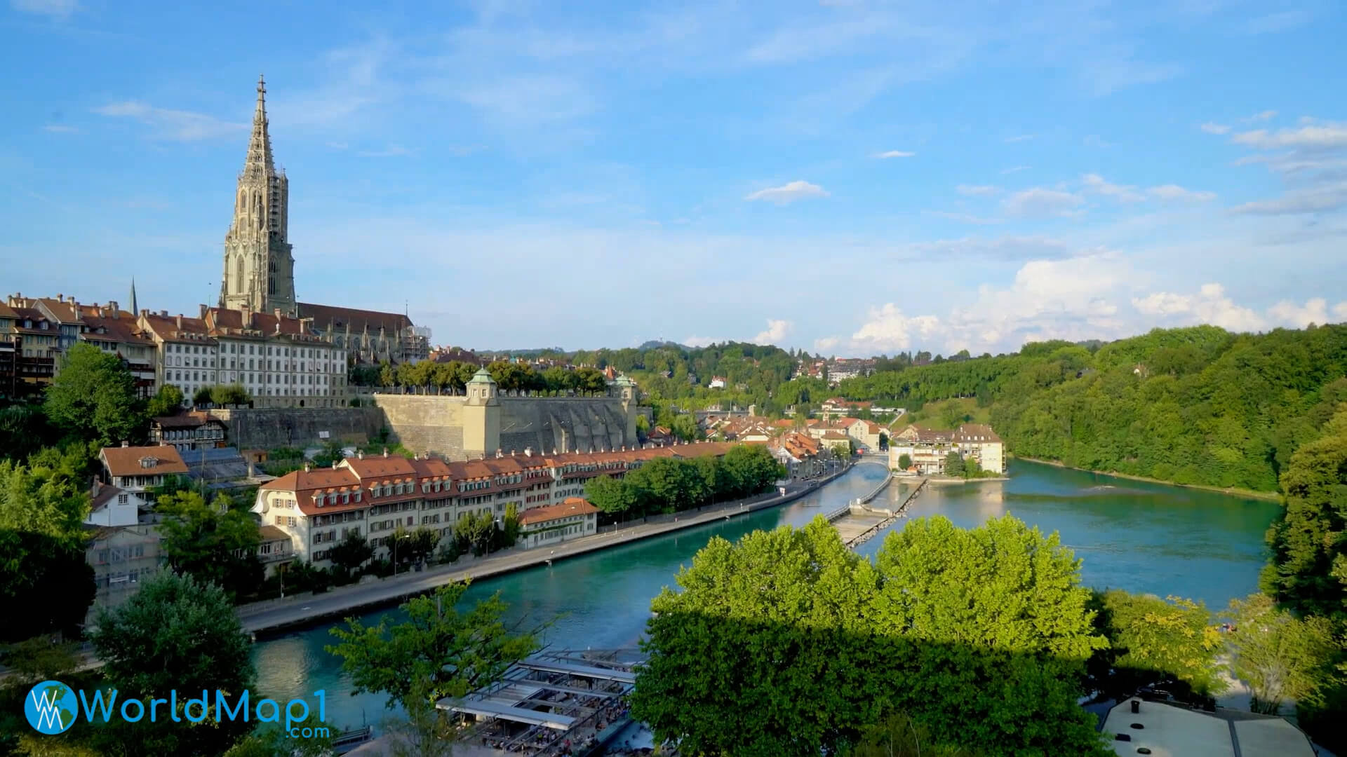 Rhine River in Bern